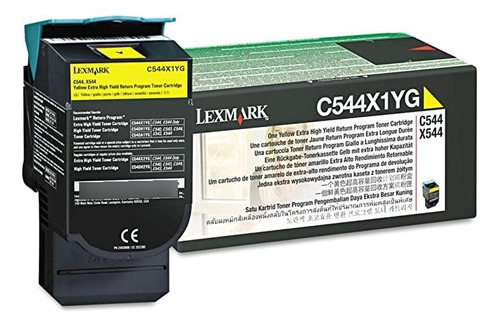 Lexmark C544x1yg C544 C546 X544 X546 X548 Cartucho De Tóne.