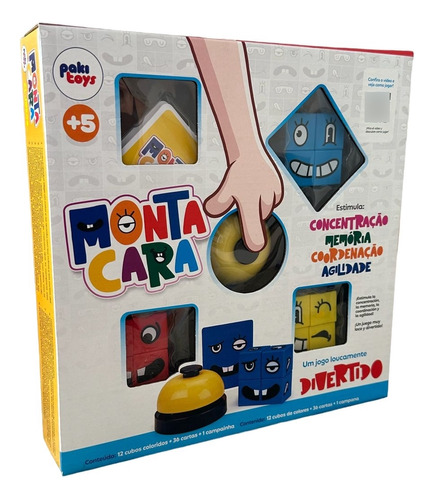 Jogo Das Faces Diversas Combinações Brinquedo Educativo Cube