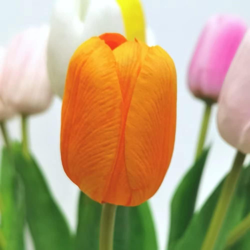 10 Tulipanes Artificiales Para Decoración En Casa, Fiesta, B