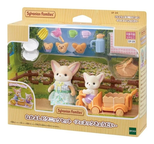 Sylvanian Families Picnic Hermanos Fennec Zorros Ternurines
