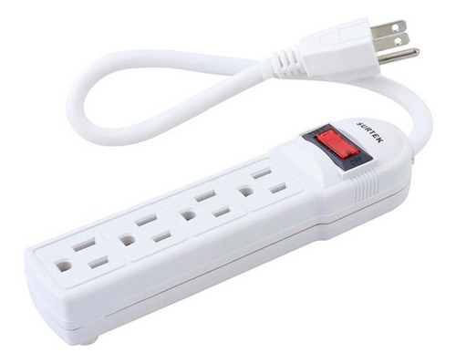 Multicontacto 127v 4 Entradas Aterrizadas Barr Surtek 136200