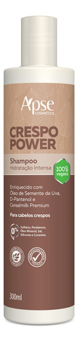 Shampoo Crespo Power Hidratação Intensa 300ml - Apse