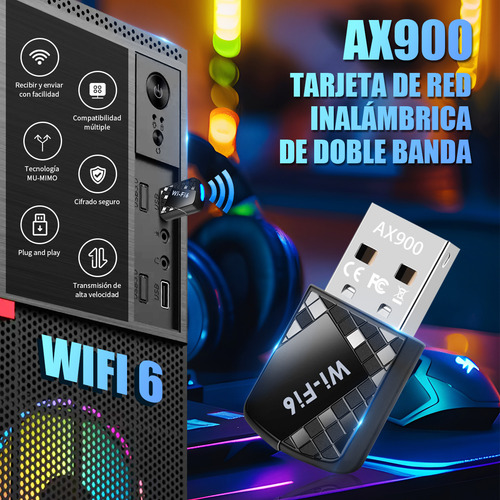 Antena Adaptador Inalámbricos Usb Wifi 600 Mbps 5g/2.4g