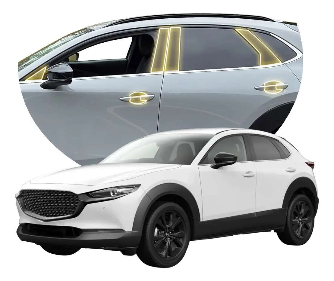 Protectores Ppf Para Postes Y Manijas Mazda Cx-30 2021-2026 Transparente