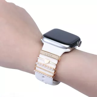 Anillos Decorativos Para Malla Correa Silicona Apple Watch