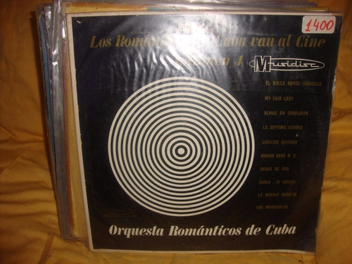 Vinilo Los Romanticos De Cuba Van Al Cine Volumen 4 Bs1