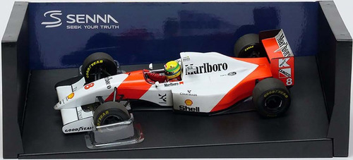 F1 Ayrton Senna Mclaren Ford Mp4/8 Gp Austrália 1993 1/18 Cor Branca