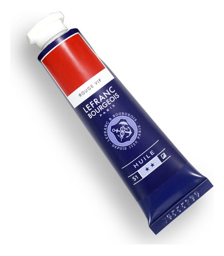 Pintura al óleo fina de Lefranc & Bourgeois, 40 ml, color rojo brillante 396
