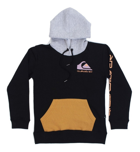 Buzo Quiksilver Omni Logo Block Hood Boys Niño 