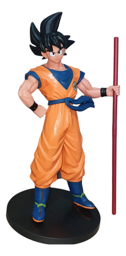 Figura Dragon Ball Z  21 Cm Goku Y Su Báculo Sagrado