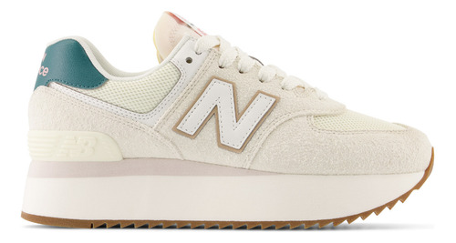 Tenis New Balance 574 Clásicos Mujer-beige