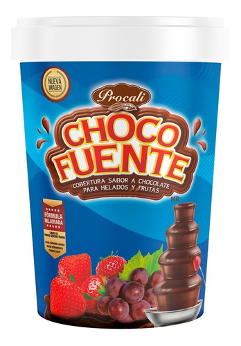 Chocofuente Cobertura Para Helado Y Fruta Chocolate 1kg