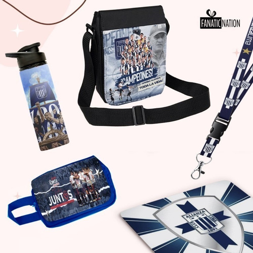 Imagen 2 de 2 de Pack Alianza Lima Con Lonchera Cartuchera Personalizado