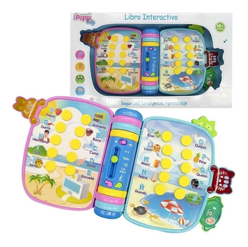 Imagen 5 de 6 de Libro Didactico Interactivo Aprendizaje Luz Y Sonido Poppi
