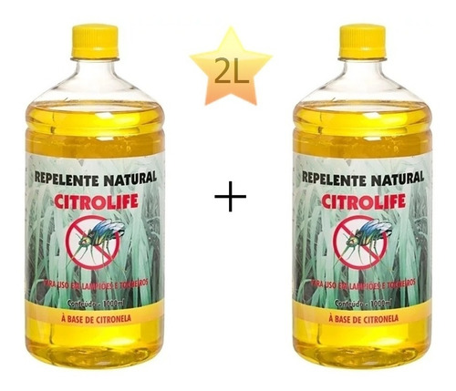 Óleo De Citronela P/ Tochas Lampiões Lamparina 2 L