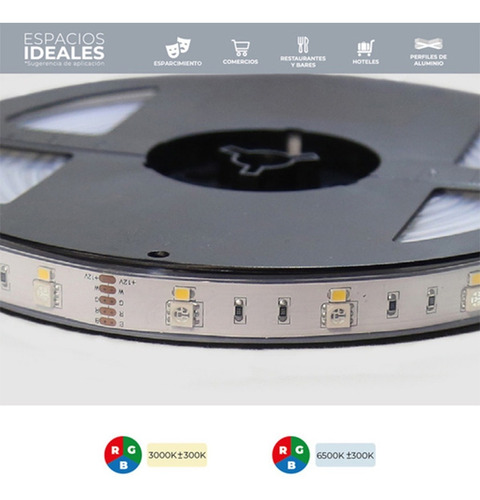 Imagen 4 de 8 de Tira Led Rgb Flexible Exterior Tecnolite 48w 6500k 12v