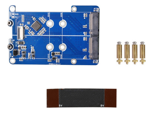 Mps2280d Para 5 Pcie A M.2 Dual Nvme Ssd Hat, Compatible Con