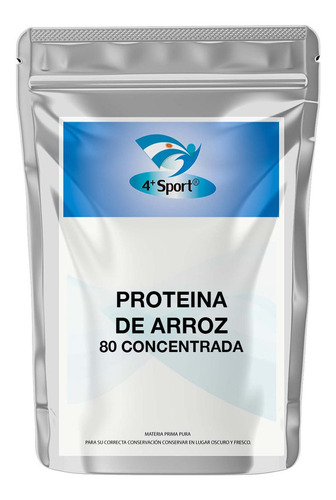 Proteína De Arroz Vegana Pura 1 Kilo 4+