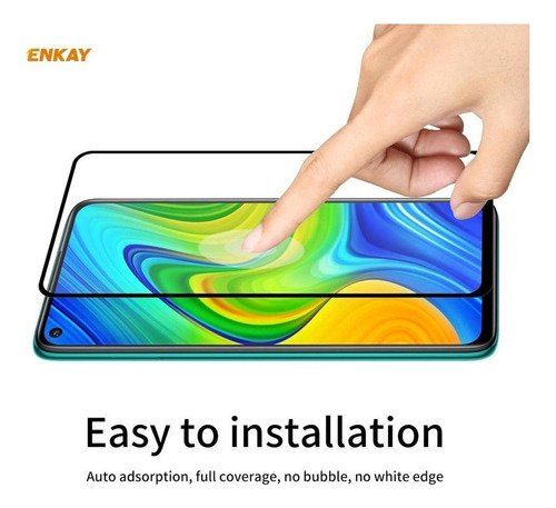 Imagen 5 de 6 de Lámina Vidrio Templado Para Xiaomi Redmi Note 9
