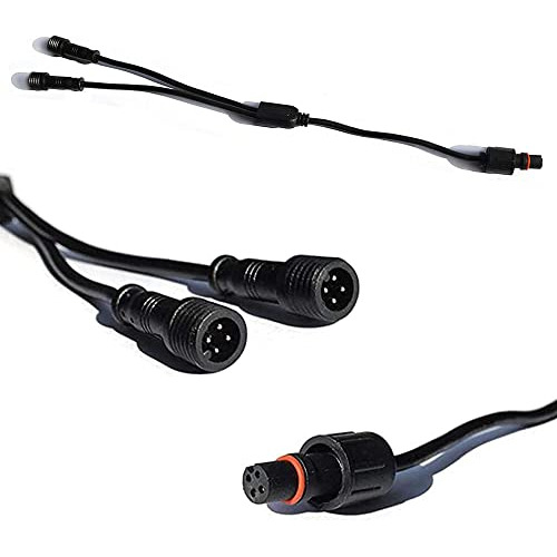 Waterproof 1-2 Y Extension Cable Wire Cord Set For Neon...