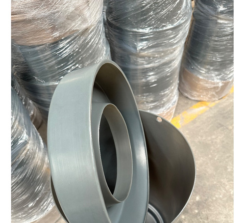 Bote De Basura Cilindrico 80l Con Cenicero/macetero Exterior Color Gris