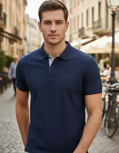 Camisa Gola Polo Social Masculina Slim Algodão Casual Ogochi