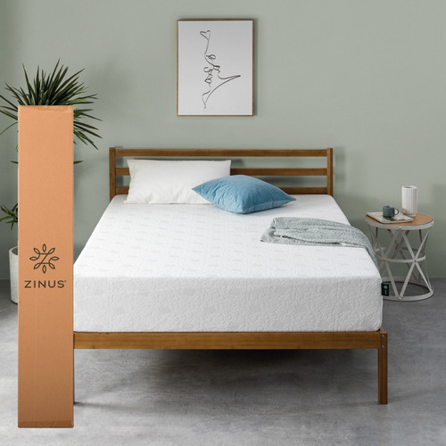 Zinus | Colchón King Memory Foam 25 Cm Alivia Presión