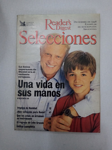 Revista Selecciones Diciembre 1998 Una Vida En Sus Manos (64