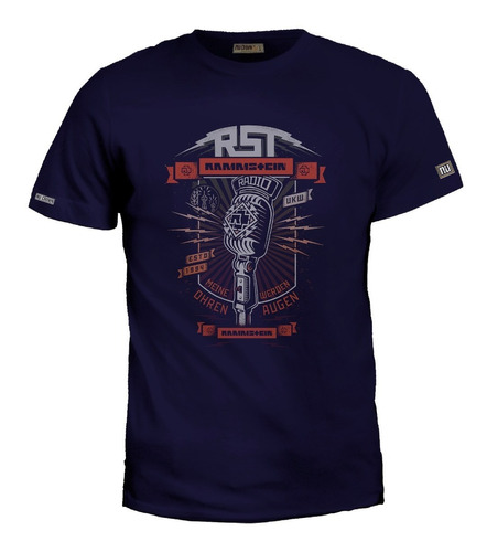 Camiseta 2xl - 3xl Rammstein Radio Rock Poster Microfono Zxb
