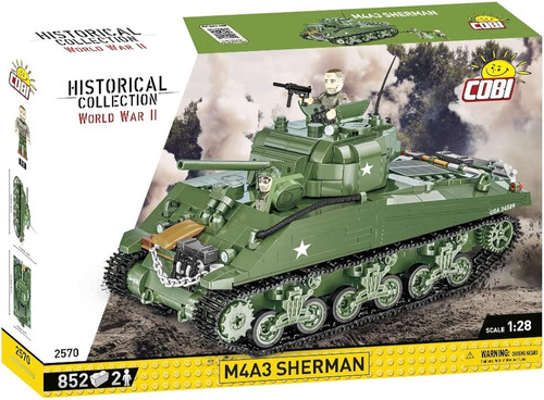 Cobi Historical Collection World War Ii M4a3 Sherman Tank