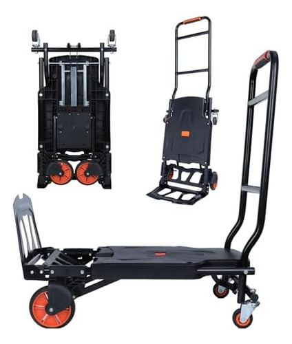 Carro De Mano Plegable 2 En 1, Carrito De Mano Plegable De C