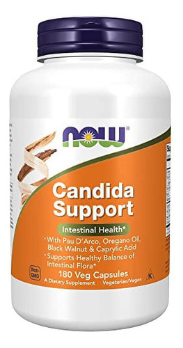 Candida Support 180 Cápsulas Vegetales Now