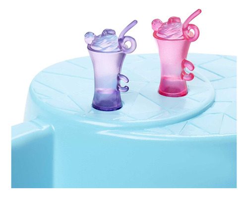 Muñeca Barbie, Rubio De 11.5 Pulgadas Y Juego De Piscina Con