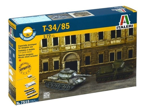 T-34/85 - Fast Assembly By Italeri # 7515  1/72