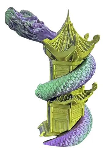 Estatua De Resina Con Forma De Torre En Espiral De Juguete