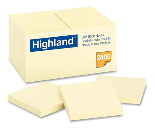 Highland Note Adhesiva In Color Amarillo