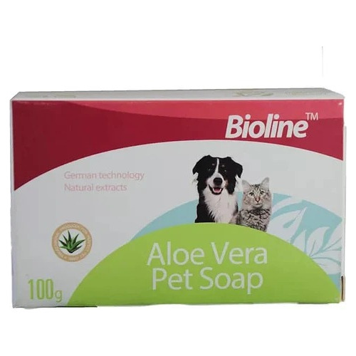 Jabón Para Perros Gatos Antipulgas Garrapatas 100g Aloe Vera