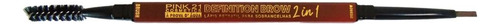 Lápis Para Sobrancelha Pink 21 Definition Brow 2 In 1 Marrom