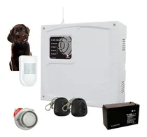 Comprar Kit Alarma Domiciliaria-sensor Pet-controles-sirena-batería 