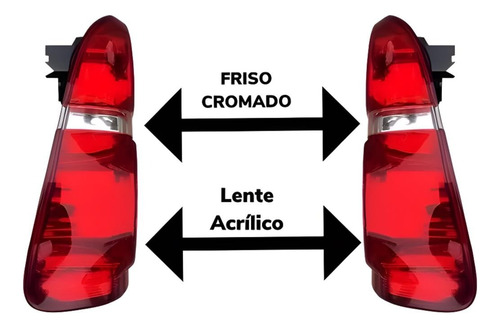 Par Lanterna Hilux 05 06 07 08 09 10 11 2012 2013 2014 2015