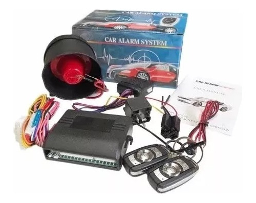 Kit Alarma De Auto Sistema Robos Seguridad 2 Mandos