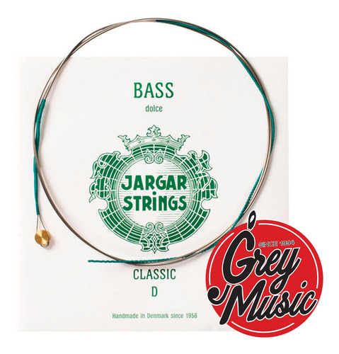 Cuerda Suelta Jargar De Contrabajo Re D Classic Green