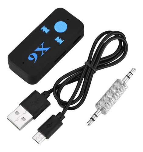 Receptor Bluetooth Auto Audio Usb X6  Puerto Microsd Y Mic