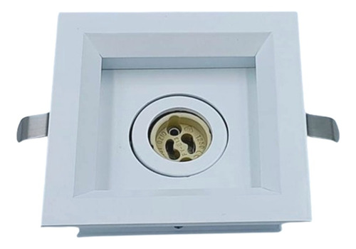 Embutido Alumínio De Embutir 1xmr11 Gu10 Bl1552 Branco Fosco Branco Fosco
