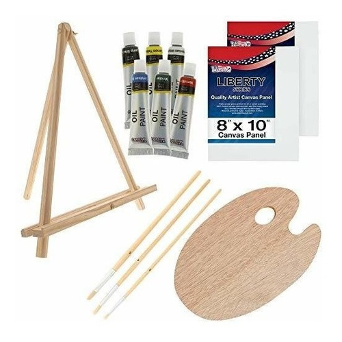 Set U.s. Art Supply De Pintura Al Oleo Con Mini Caballete 