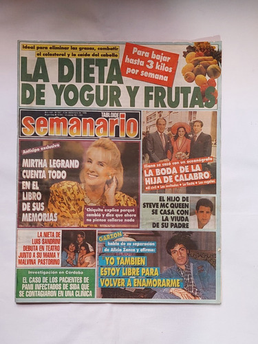Semanario / Nº 597 / 1990 / Mirtha Legrand / Ileana Calabró