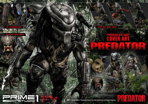 Imagem 3 de 4 de Big Game Cover Art Predator 1/4 Premium Masterline Prime 1