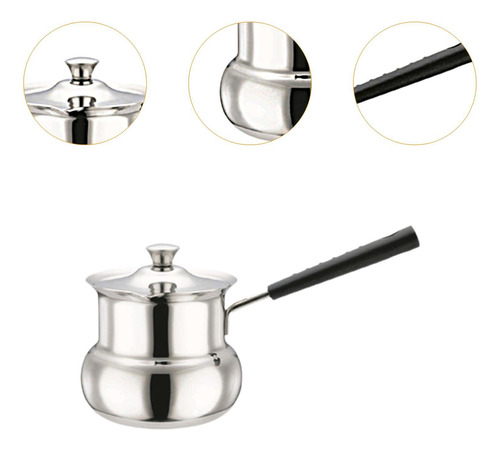 2 Cafetera De Acero Inoxidable, Forma De Tambor 180ml