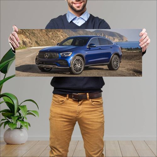 Cuadro 30x80cm Auto 2020 Mercedes Amg Glc 43 Cou 337