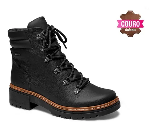 Bota Coturno Dakota De Couro Parcelamento sem juros